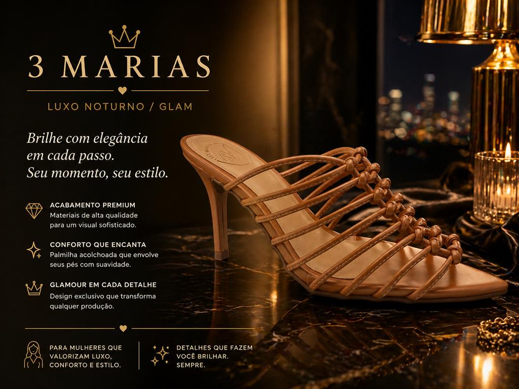 Sandália Bico Folha - 3 Marias